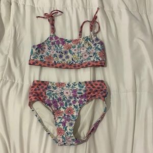 Kids flower bathing suit.